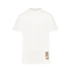 Burberry Women Cotton T-Shirt With Check Application